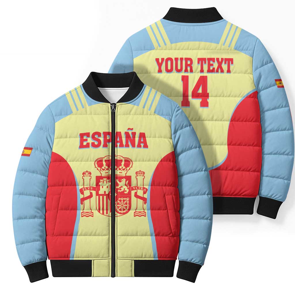 Spain 2026 Football Custom Bomber Puffer Jacket Espana La Roja Sporty Style