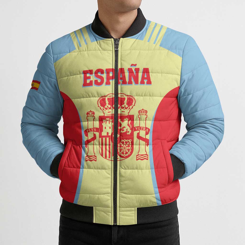 Spain 2026 Football Custom Bomber Puffer Jacket Espana La Roja Sporty Style