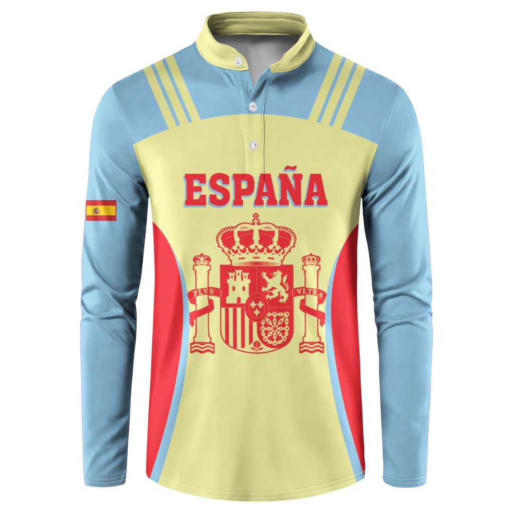 Spain 2026 Football Custom Button Sweatshirt Espana La Roja Sporty Style