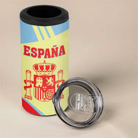 Spain 2026 Football Custom 4 in 1 Can Cooler Tumbler Espana La Roja Sporty Style