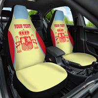 Spain 2026 Football Custom Car Seat Cover Espana La Roja Sporty Style