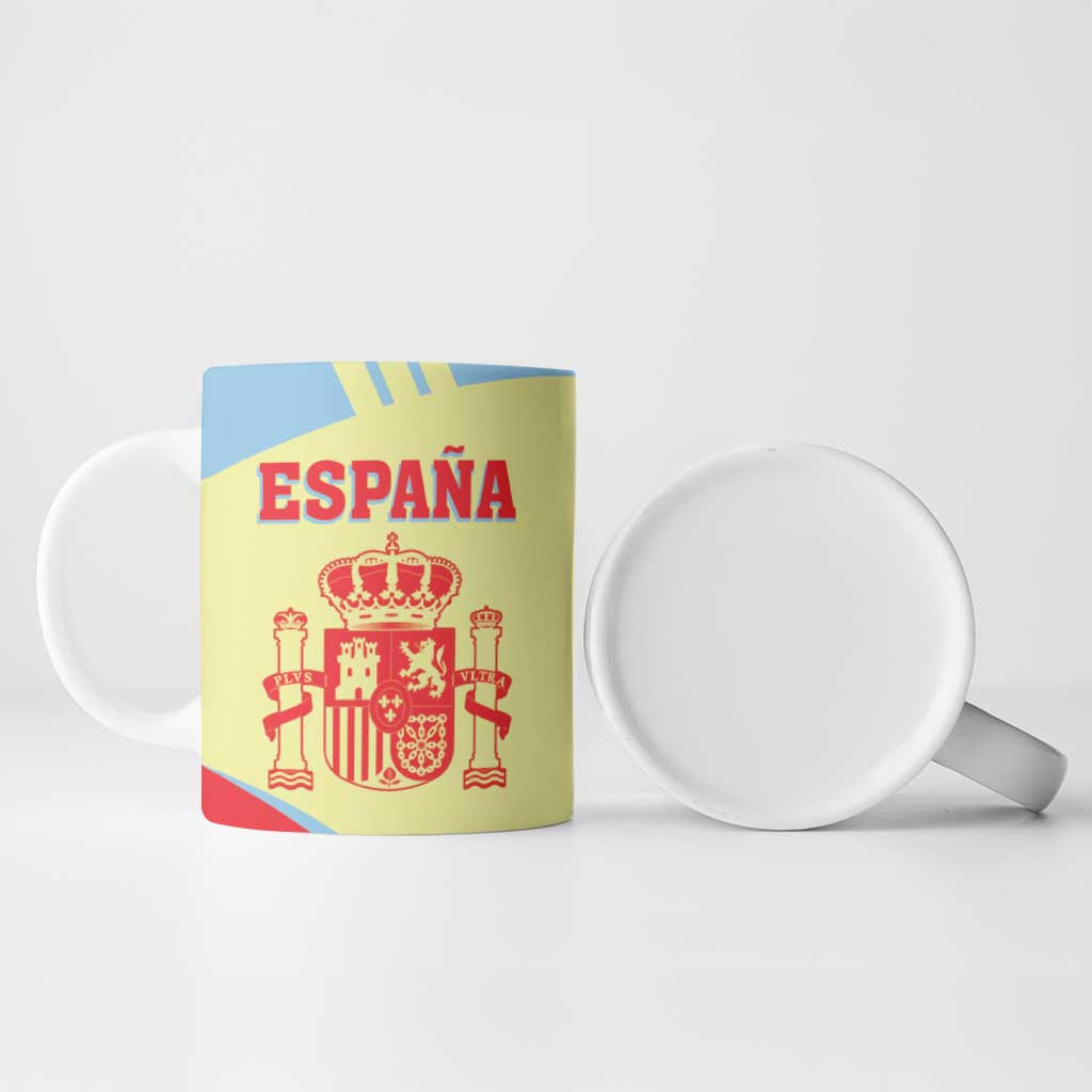 Spain 2026 Football Custom Ceramic Mug Espana La Roja Sporty Style