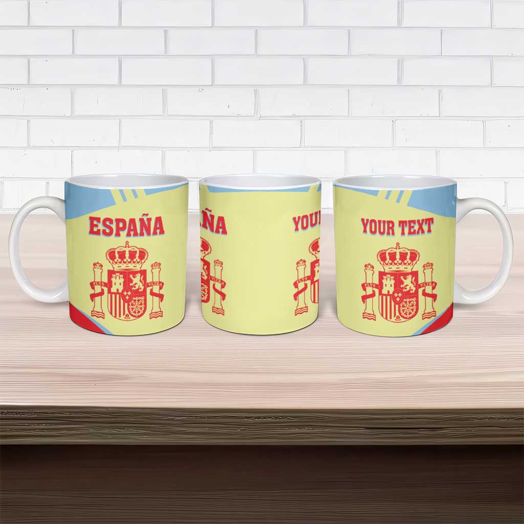 Spain 2026 Football Custom Ceramic Mug Espana La Roja Sporty Style