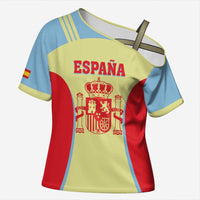 Spain 2026 Football Custom Cross Shoulder Shirt Espana La Roja Sporty Style
