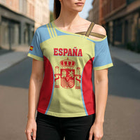 Spain 2026 Football Custom Cross Shoulder Shirt Espana La Roja Sporty Style