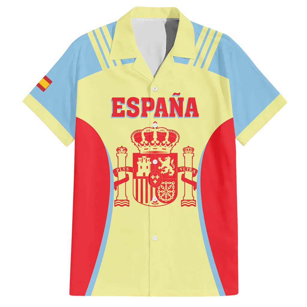 Spain 2026 Football Custom Hawaiian Shirt Espana La Roja Sporty Style
