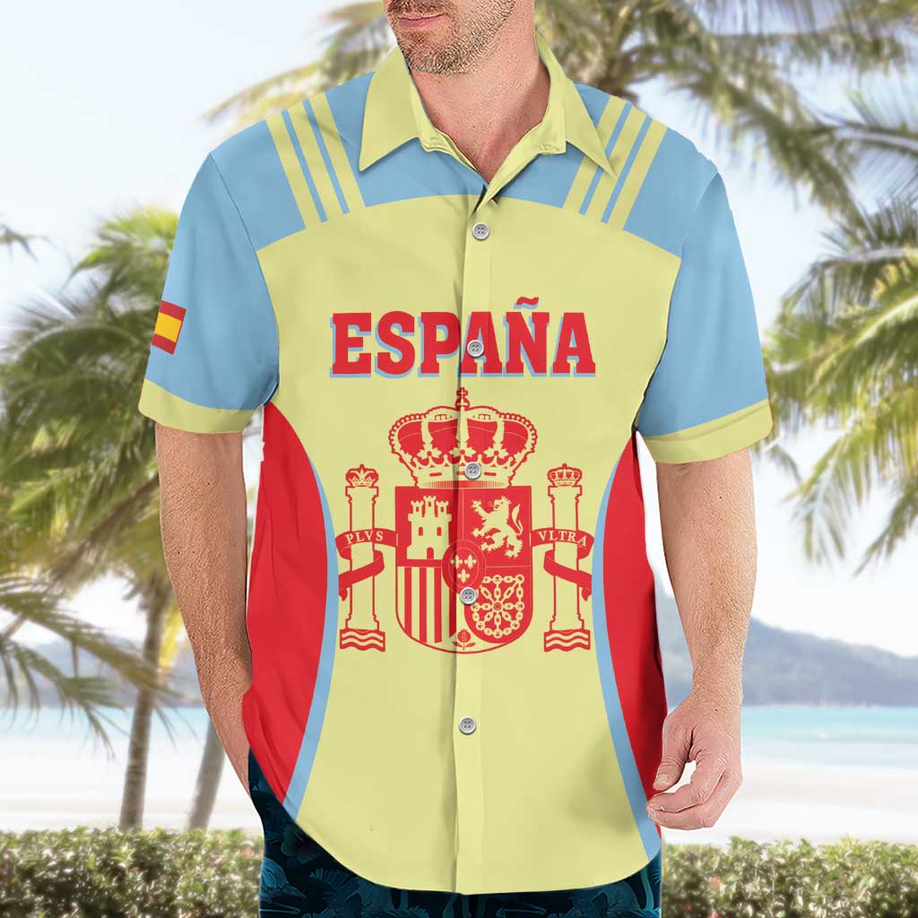 Spain 2026 Football Custom Hawaiian Shirt Espana La Roja Sporty Style