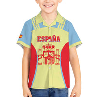Spain 2026 Football Custom Hawaiian Shirt Espana La Roja Sporty Style