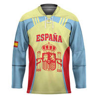 Spain 2026 Football Custom Hockey Jersey Espana La Roja Sporty Style