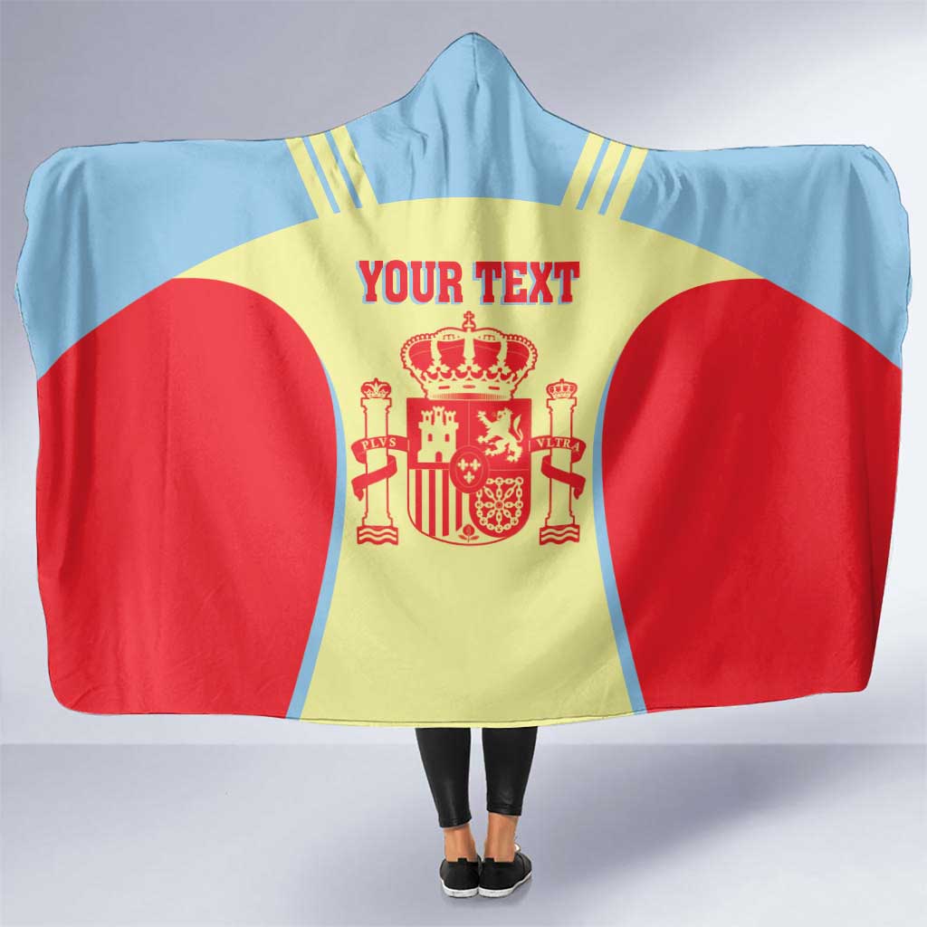 Spain 2026 Football Custom Hooded Blanket Espana La Roja Sporty Style