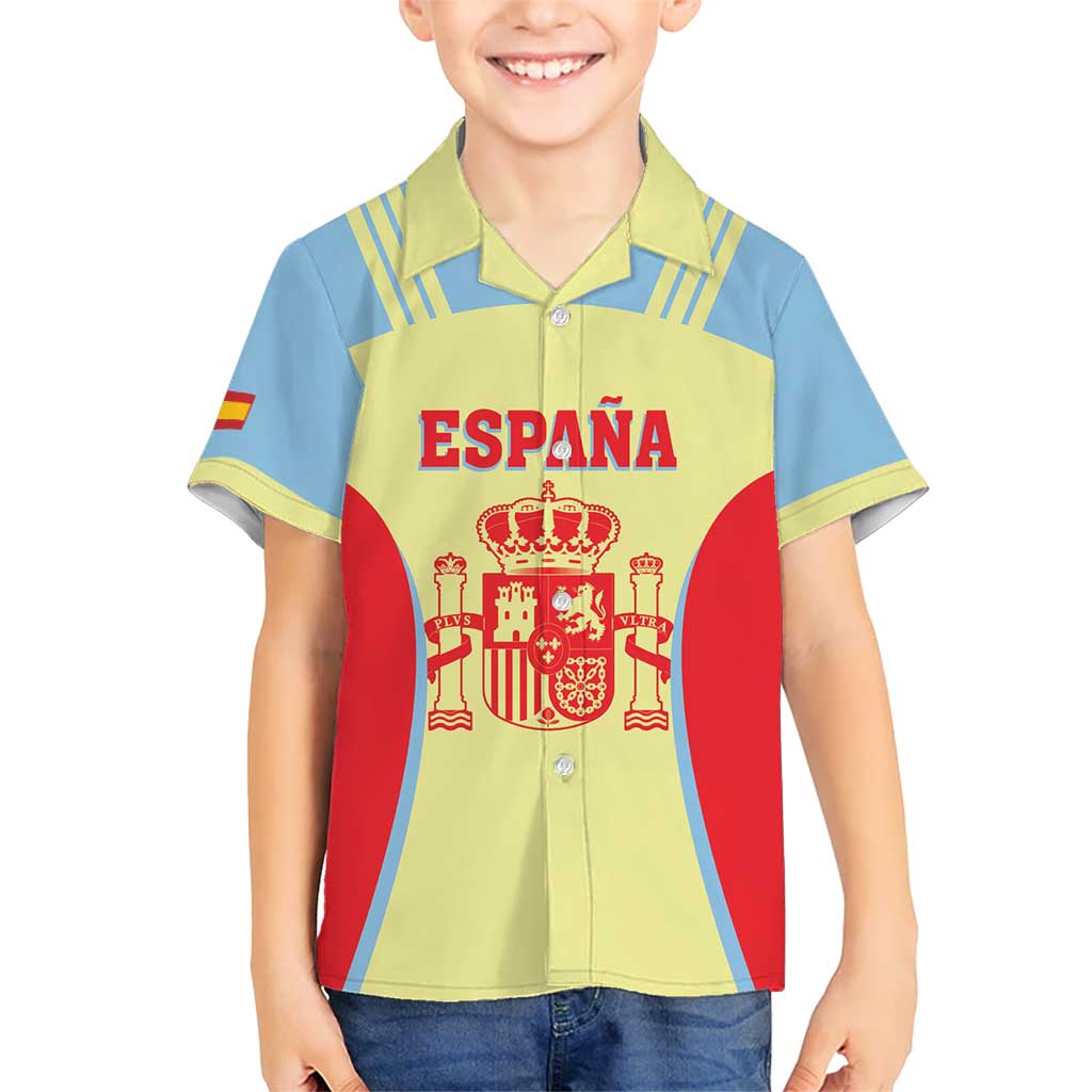 Spain 2026 Football Custom Kid Hawaiian Shirt Espana La Roja Sporty Style