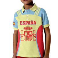 Spain 2026 Football Custom Kid Polo Shirt Espana La Roja Sporty Style