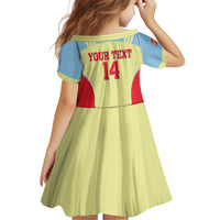 Spain 2026 Football Custom Kid Short Sleeve Dress Espana La Roja Sporty Style