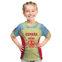 Spain 2026 Football Custom Kid T Shirt Espana La Roja Sporty Style