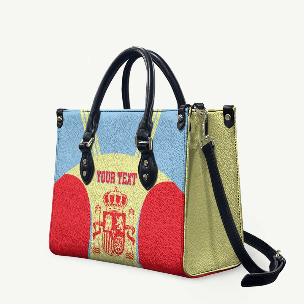 Spain 2026 Football Custom Leather Bag Espana La Roja Sporty Style