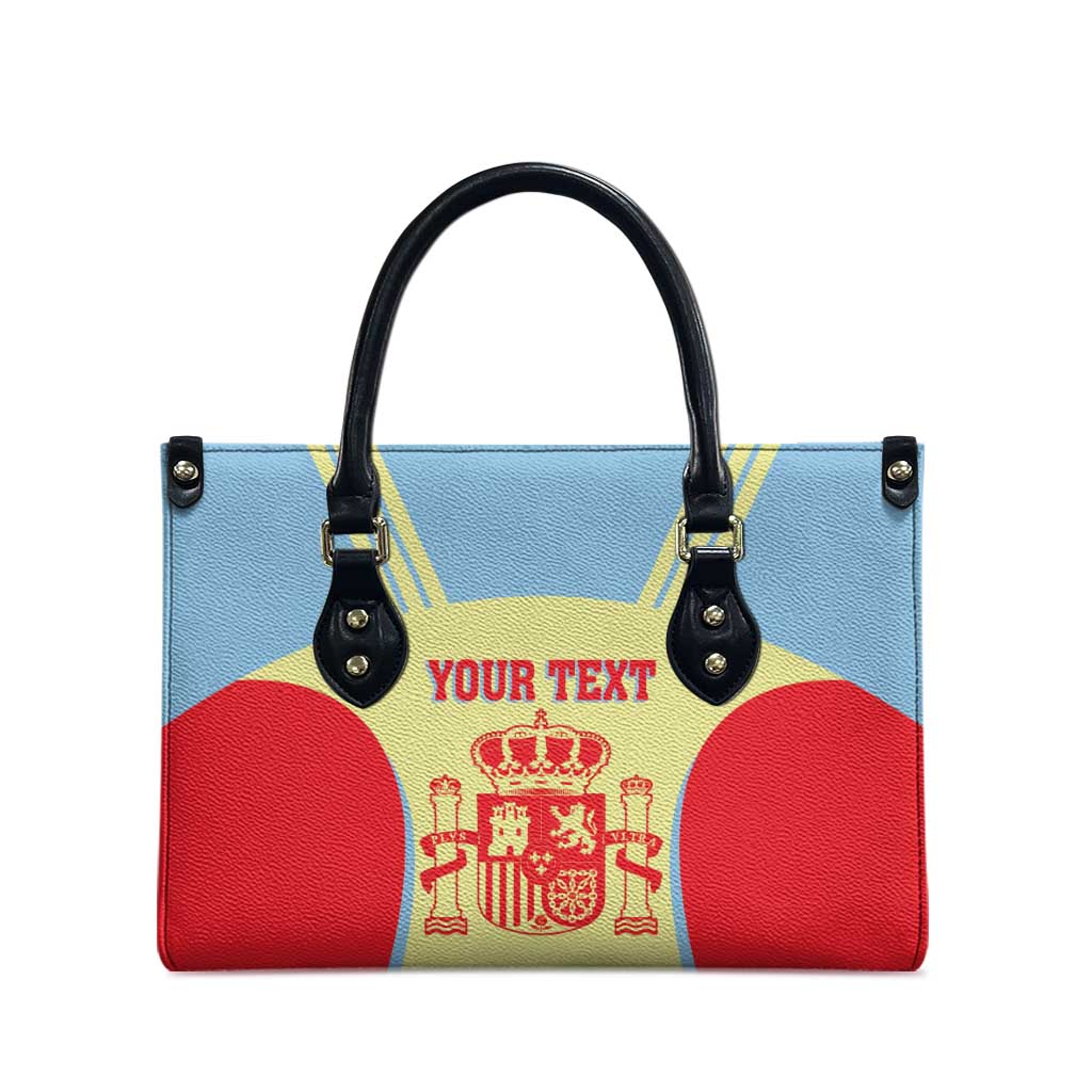 Spain 2026 Football Custom Leather Bag Espana La Roja Sporty Style