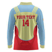 Spain 2026 Football Custom Long Sleeve Polo Shirt Espana La Roja Sporty Style