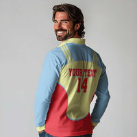 Spain 2026 Football Custom Long Sleeve Polo Shirt Espana La Roja Sporty Style