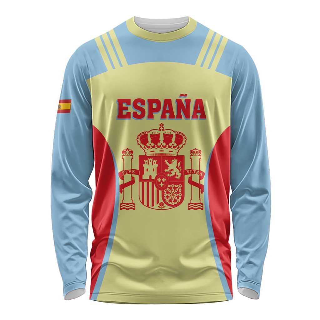 Spain 2026 Football Custom Long Sleeve Shirt Espana La Roja Sporty Style
