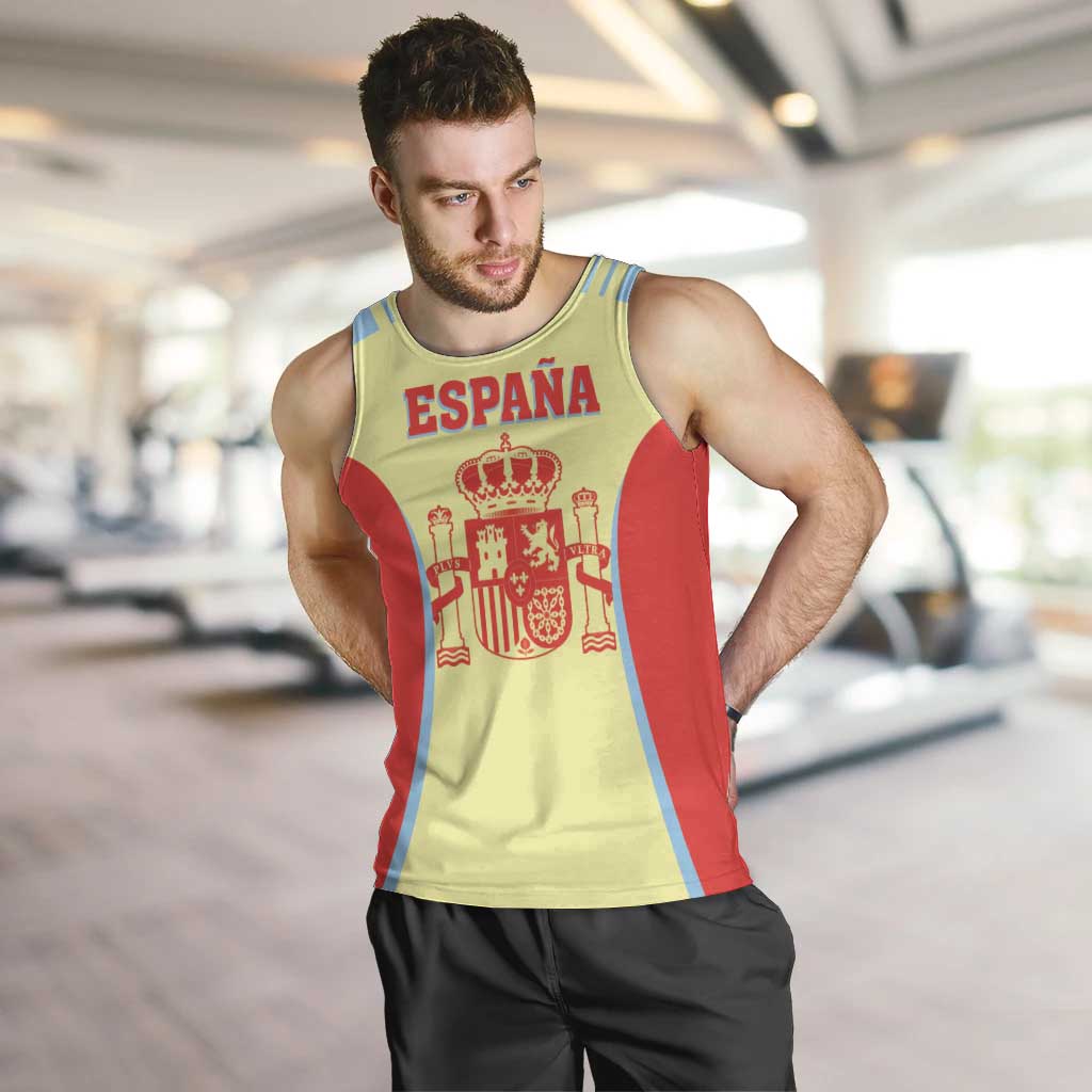 Spain 2026 Football Custom Men Tank Top Espana La Roja Sporty Style