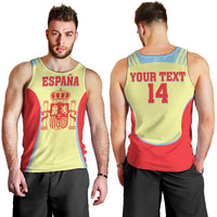 Spain 2026 Football Custom Men Tank Top Espana La Roja Sporty Style