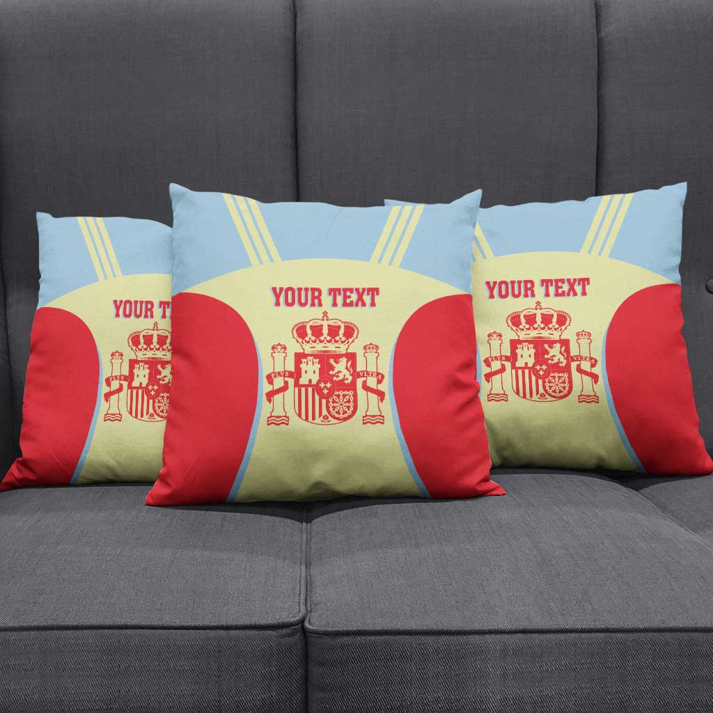 Spain 2026 Football Custom Pillow Cover Espana La Roja Sporty Style