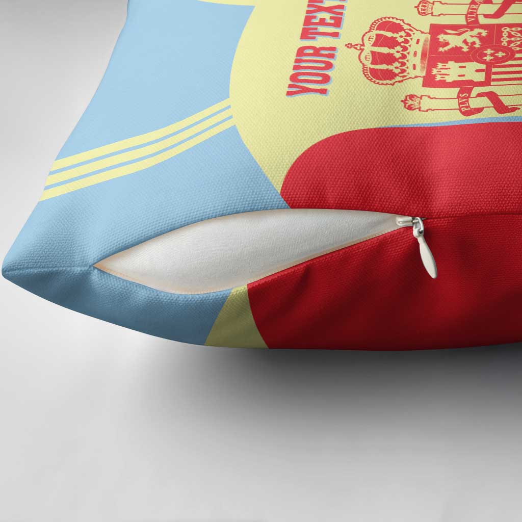 Spain 2026 Football Custom Pillow Cover Espana La Roja Sporty Style