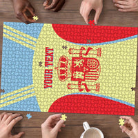 Spain 2026 Football Custom Puzzle Espana La Roja Sporty Style