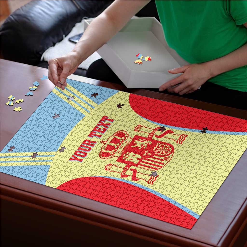 Spain 2026 Football Custom Puzzle Espana La Roja Sporty Style