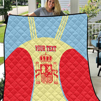 Spain 2026 Football Custom Quilt Espana La Roja Sporty Style