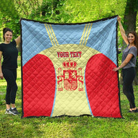 Spain 2026 Football Custom Quilt Espana La Roja Sporty Style
