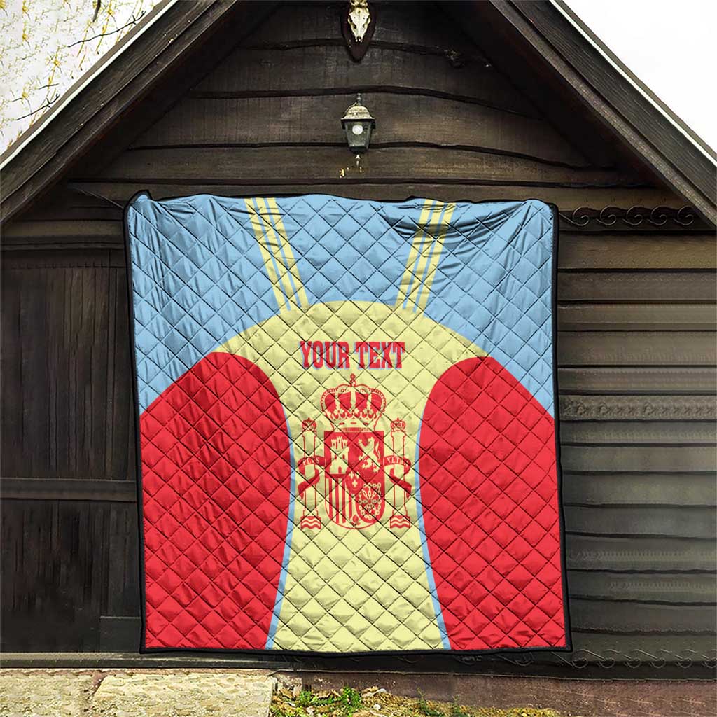 Spain 2026 Football Custom Quilt Espana La Roja Sporty Style