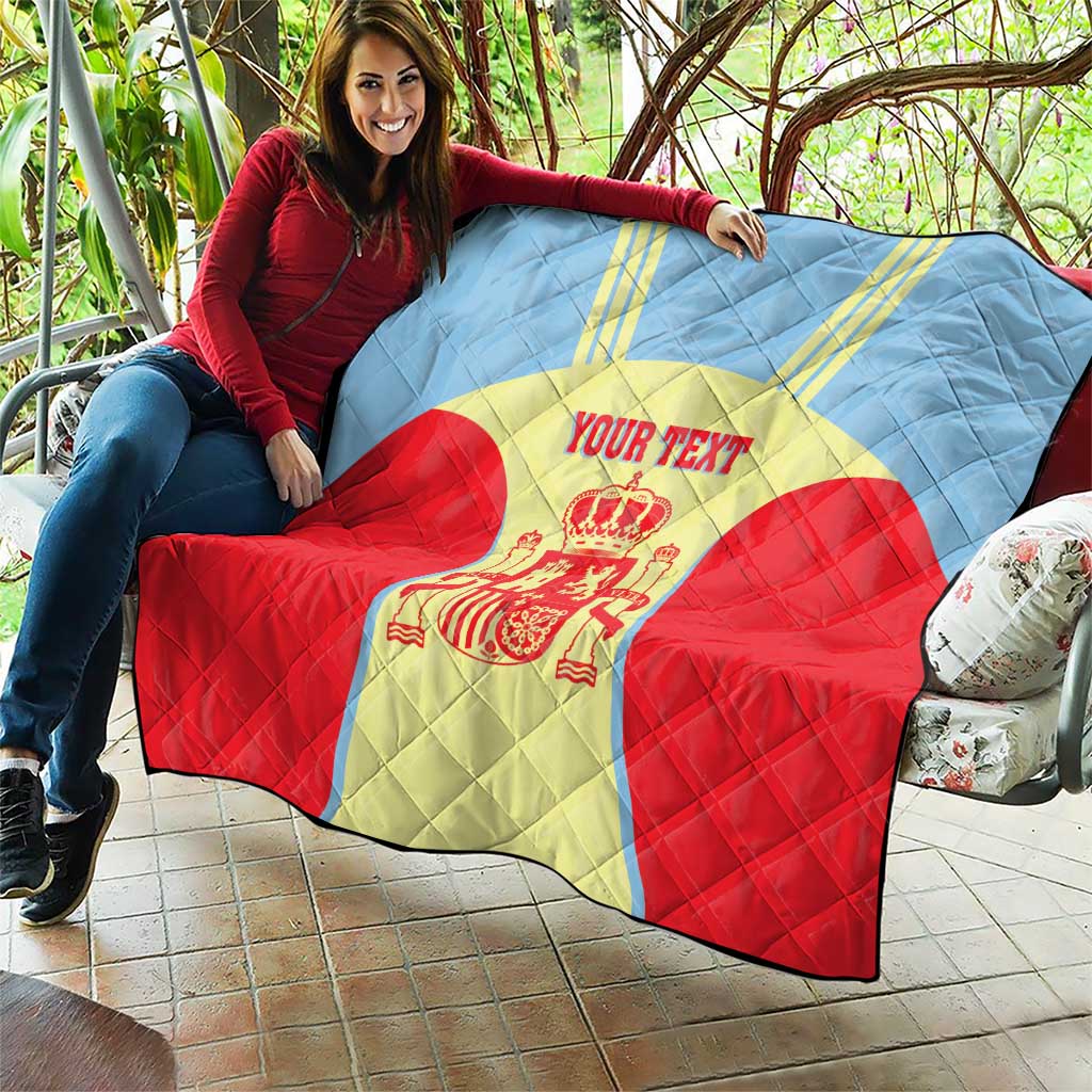Spain 2026 Football Custom Quilt Espana La Roja Sporty Style