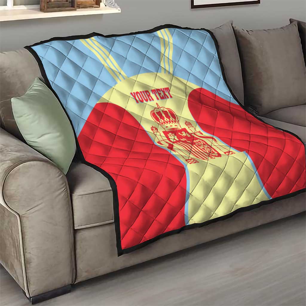 Spain 2026 Football Custom Quilt Espana La Roja Sporty Style