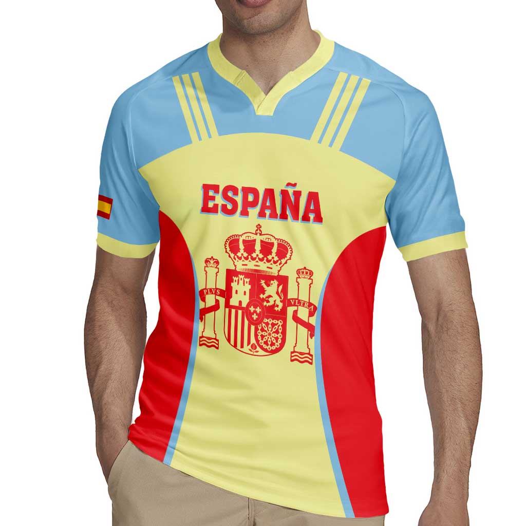 Spain 2026 Football Custom Rugby Jersey Espana La Roja Sporty Style
