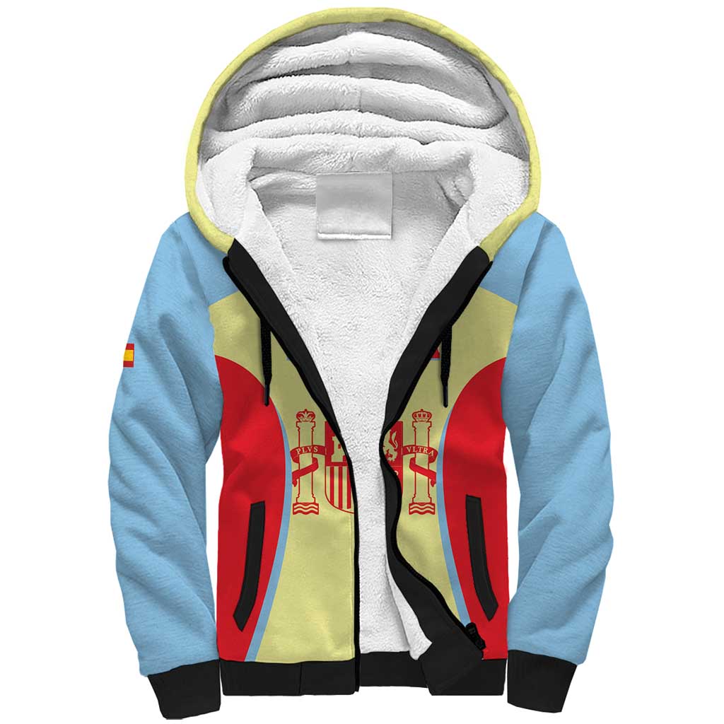 Spain 2026 Football Custom Sherpa Hoodie Espana La Roja Sporty Style