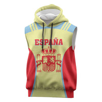 Spain 2026 Football Custom Sleeveless Hoodie Espana La Roja Sporty Style