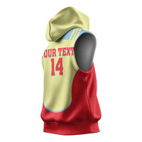 Spain 2026 Football Custom Sleeveless Hoodie Espana La Roja Sporty Style
