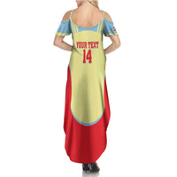 Spain 2026 Football Custom Summer Maxi Dress Espana La Roja Sporty Style