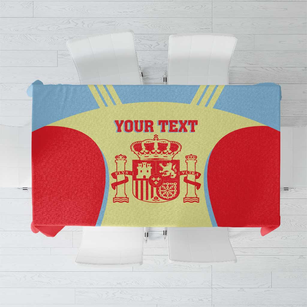 Spain 2026 Football Custom Tablecloth Espana La Roja Sporty Style