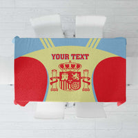Spain 2026 Football Custom Tablecloth Espana La Roja Sporty Style