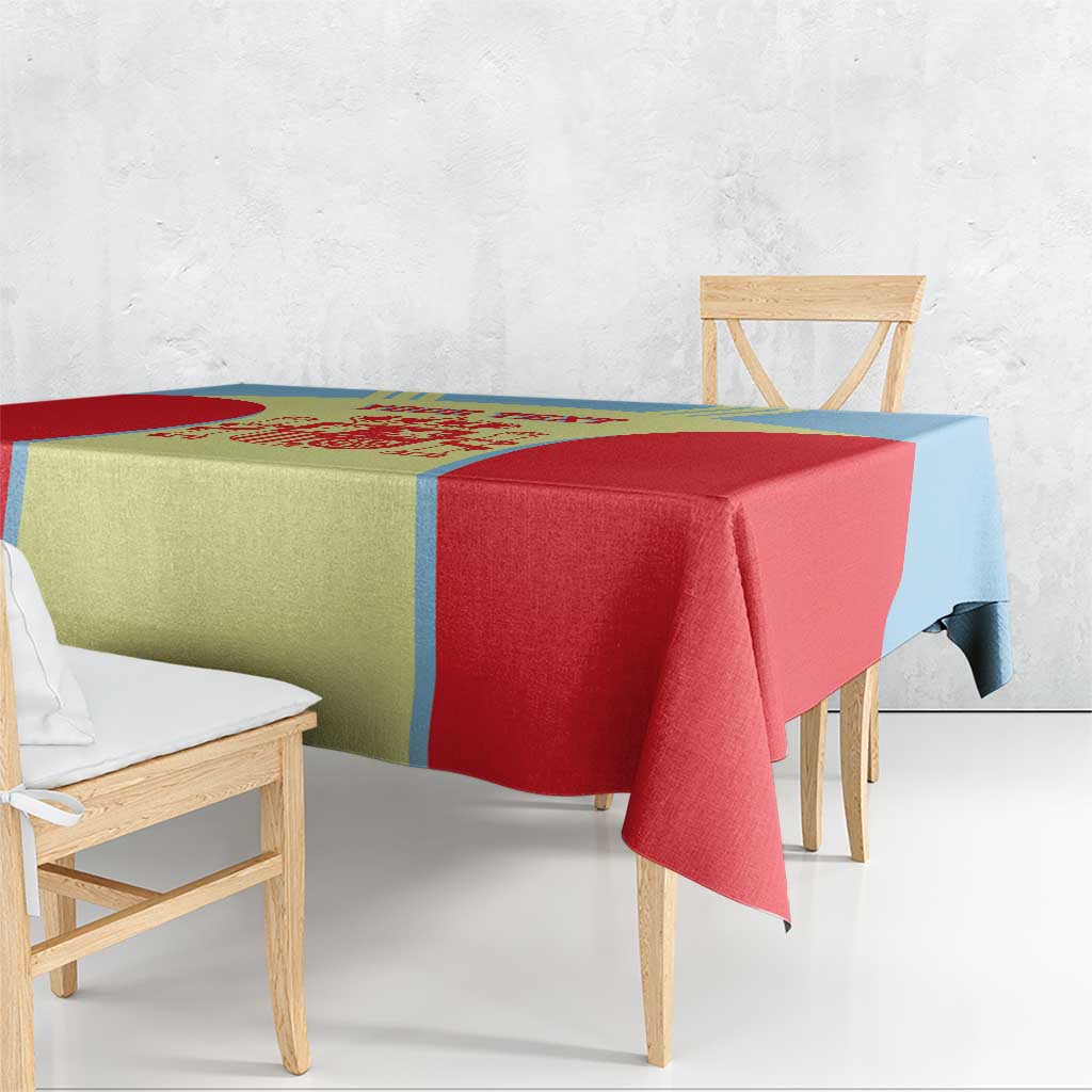 Spain 2026 Football Custom Tablecloth Espana La Roja Sporty Style