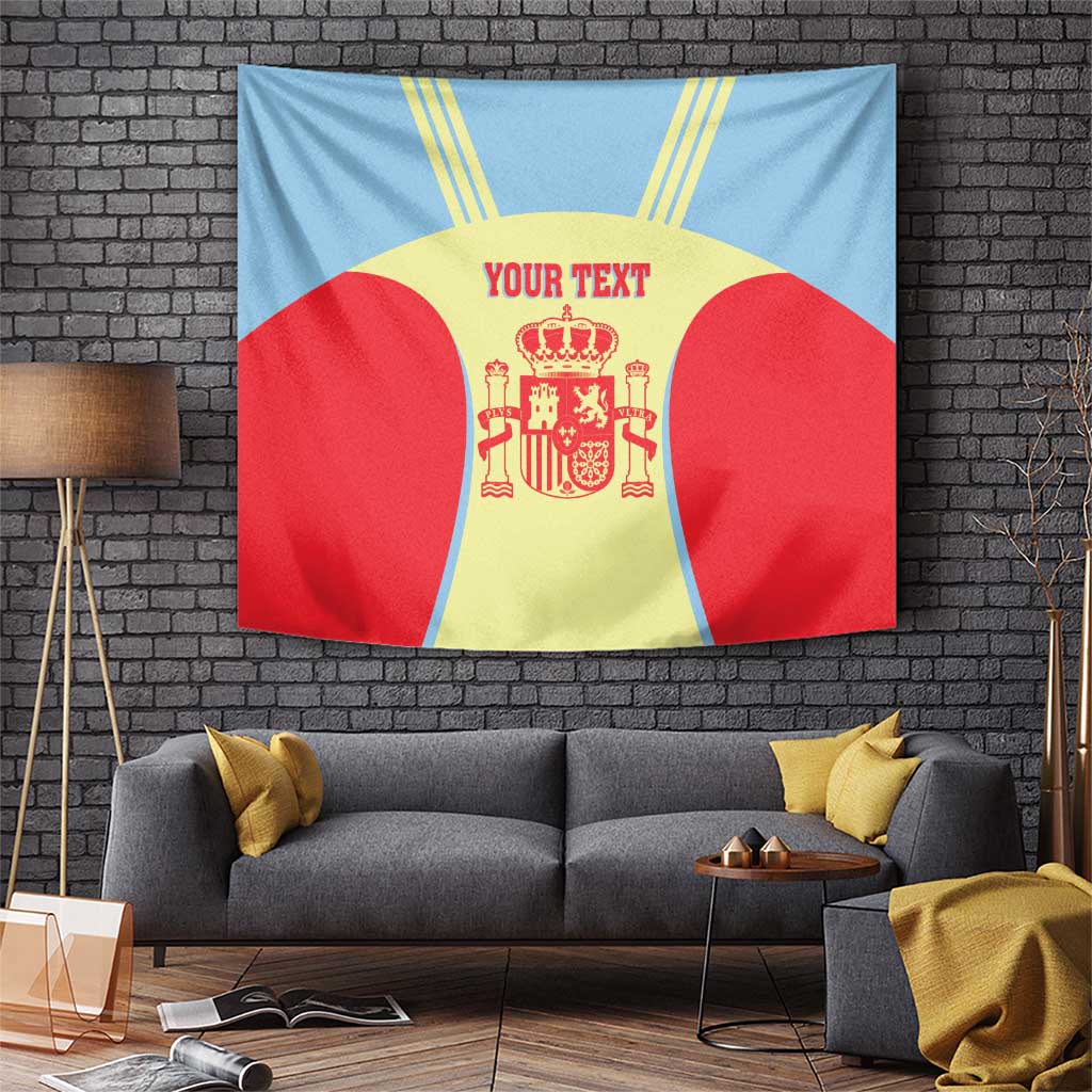 Spain 2026 Football Custom Tapestry Espana La Roja Sporty Style