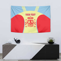 Spain 2026 Football Custom Tapestry Espana La Roja Sporty Style