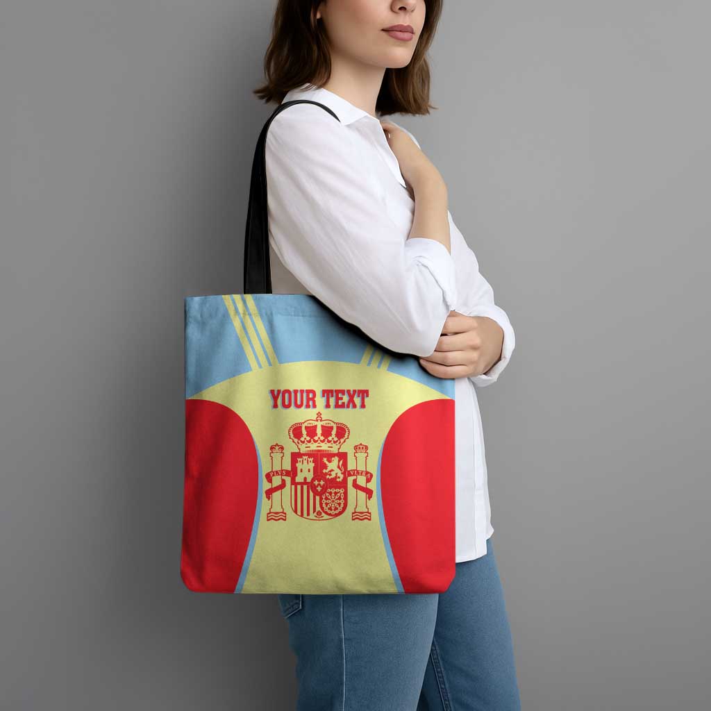 Spain 2026 Football Custom Tote Bag Espana La Roja Sporty Style
