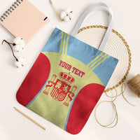 Spain 2026 Football Custom Tote Bag Espana La Roja Sporty Style