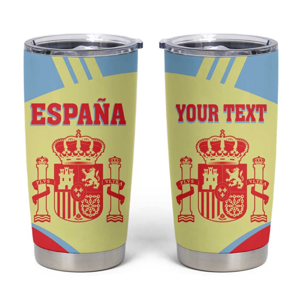 Spain 2026 Football Custom Tumbler Cup Espana La Roja Sporty Style