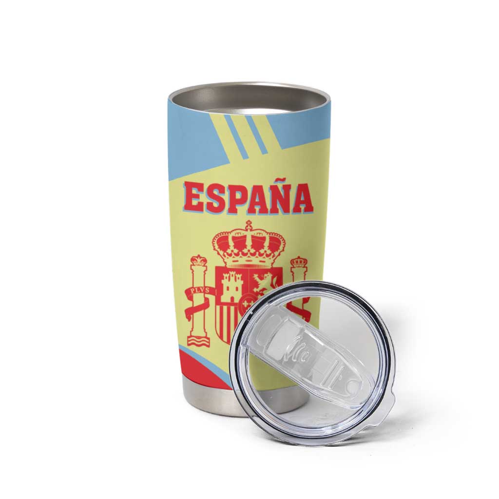 Spain 2026 Football Custom Tumbler Cup Espana La Roja Sporty Style