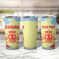 Spain 2026 Football Custom Tumbler Cup Espana La Roja Sporty Style