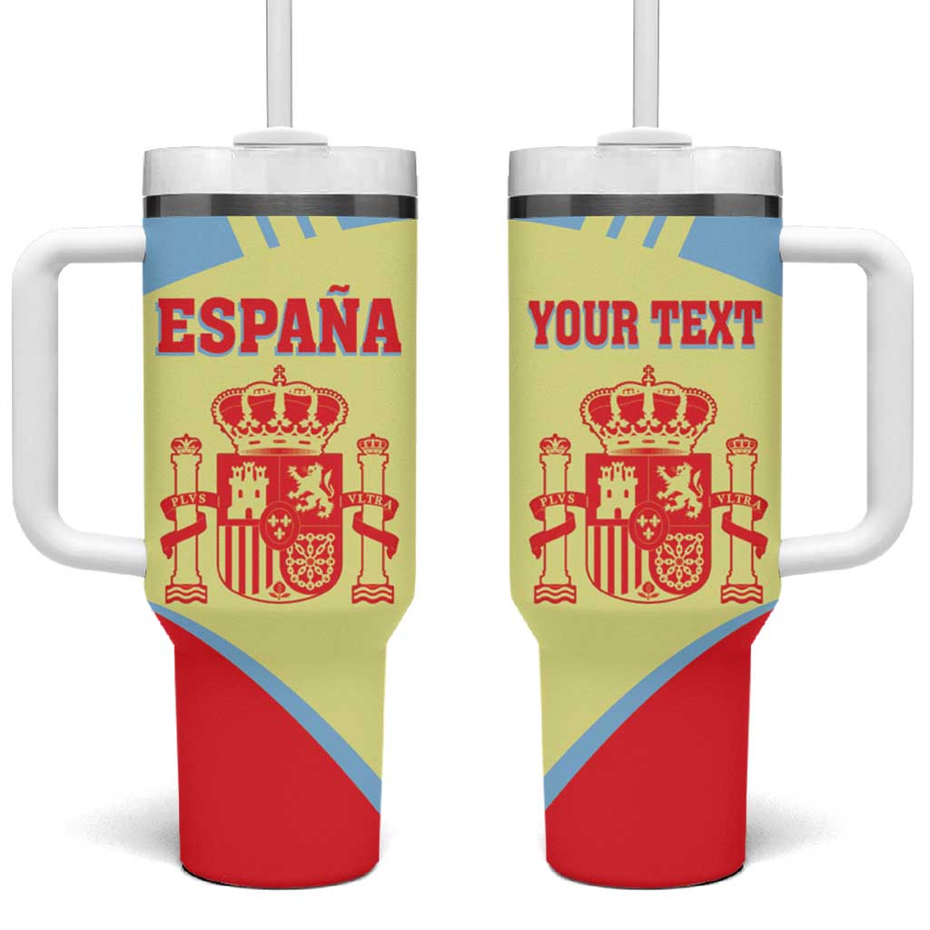 Spain 2026 Football Custom Tumbler With Handle Espana La Roja Sporty Style